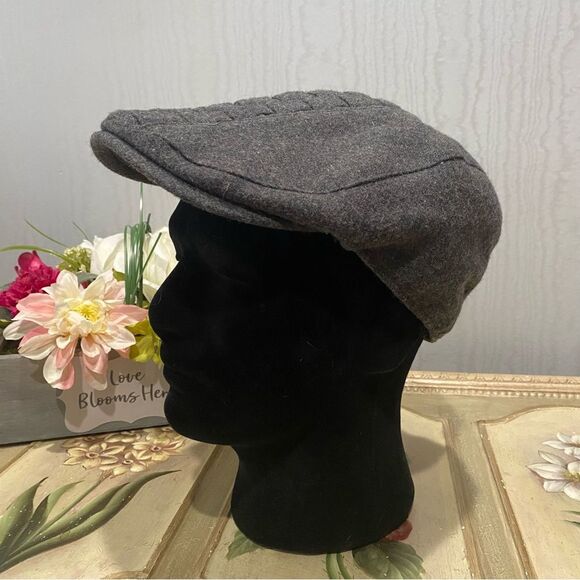 San Diego Hat Company Men’s Basketweave Flat Cap Wool Blend Gray One Size - Picture 2 of 14